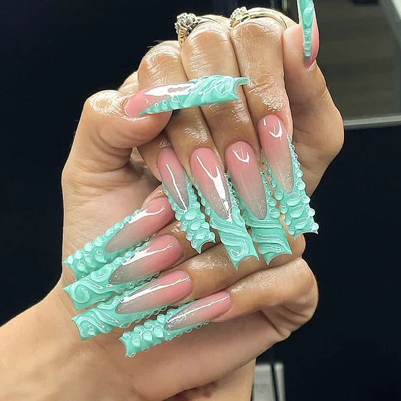 Press-On Nail Set Assorted Designs Reusable Easy Application