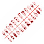 Press-On Nail Set Blood-Accent Gothic Multiple Sizes