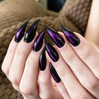Press-On Nail Set Cat-Eye Finish & Easy Application