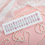 Press-On Nail Set Celestial Designs Adhesive Tabs & Multiple Sizes