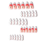 Press-On Nail Set Cherry Design Peel-And-Stick Multiple Sizes