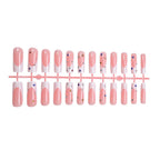 Press-On Nail Set Decorative Gems Easy Application & Reusable