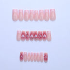 Press-On Nail Set Designer Bows & Sparkle