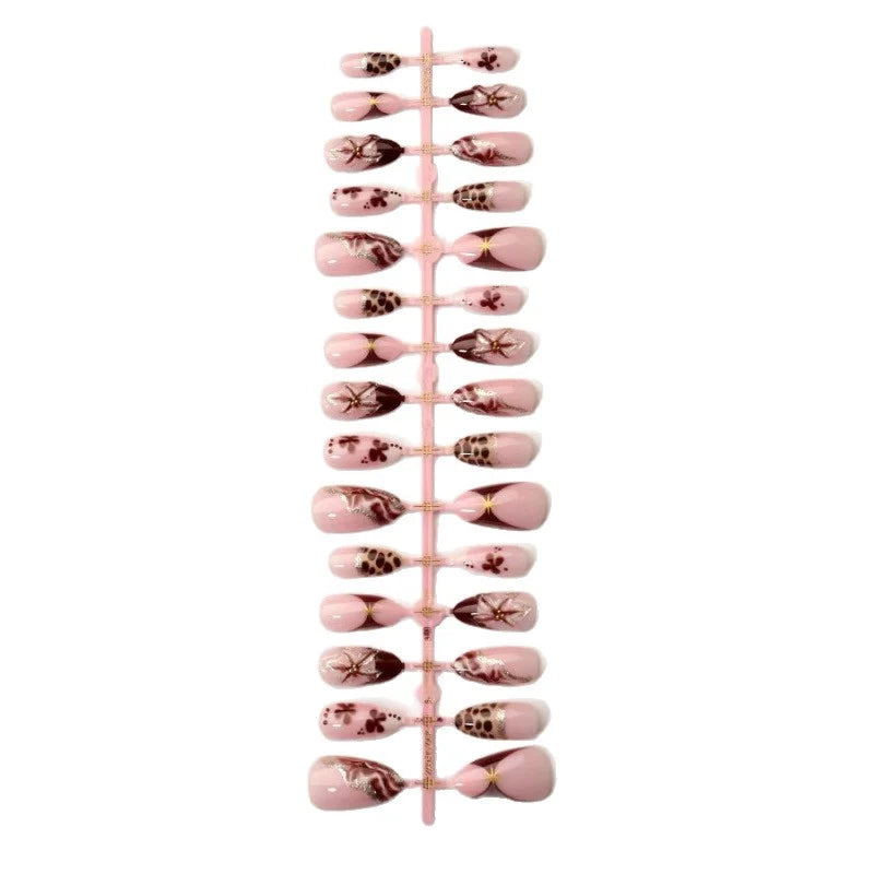 Press-On Nail Set Durable Easy Application Multiple Sizes