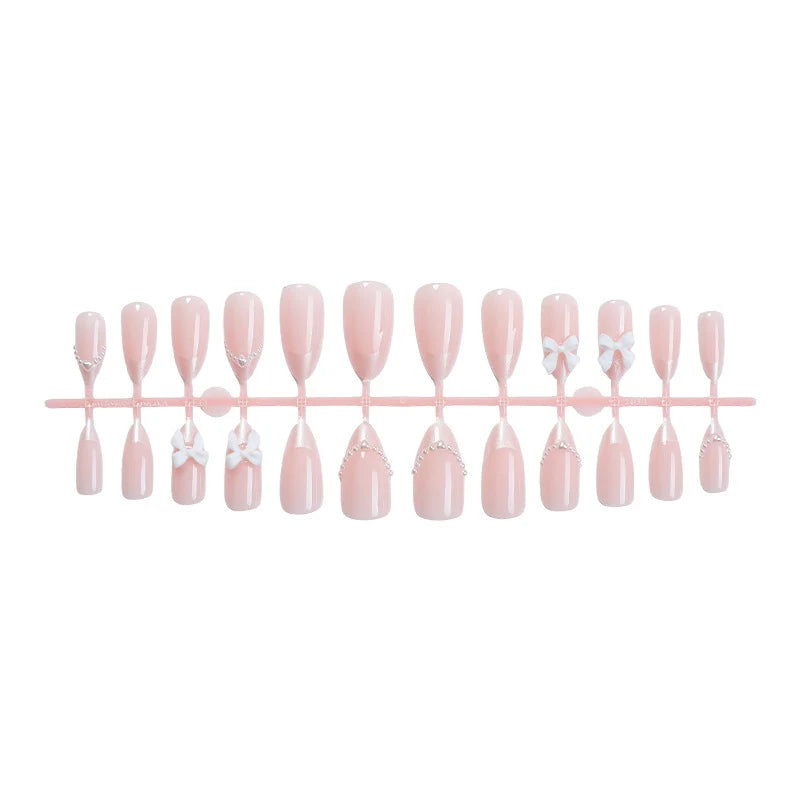 Press-On Nail Set Easy Apply Includes Glue