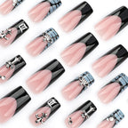 Press-On Nail Set Embellished Artistic Designs Easy DIY Application