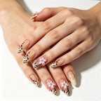 Press-On Nail Set Festive Designs & Gel Polish