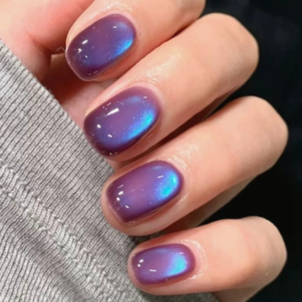 Press-On Nail Set Festive Designs & Gel Polish