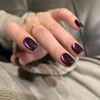 Press-On Nail Set Festive Designs & Gel Polish