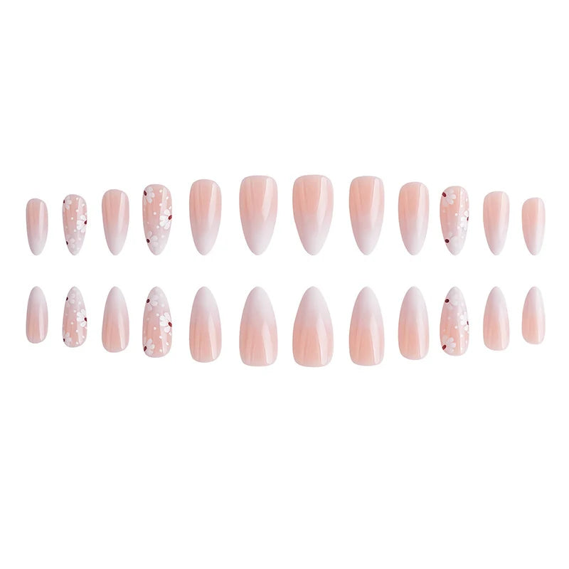 Press-On Nail Set Festive Designs & Gel Polish