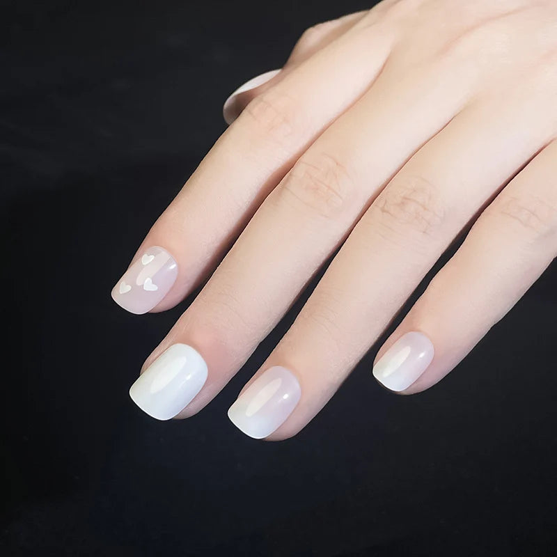 Press-On Nail Set Festive Designs & Gel Polish