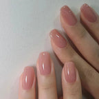 Press-On Nail Set Festive Designs & Gel Polish