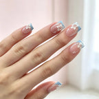 Press-On Nail Set Festive Designs & Gel Polish