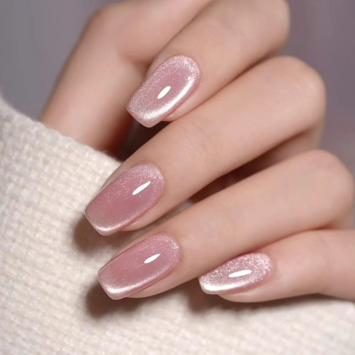 Press-On Nail Set Festive Designs & Gel Polish