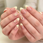Press-On Nail Set Festive Designs & Gel Polish