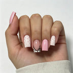 Press-On Nail Set Festive Designs & Gel Polish