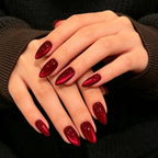 Press-On Nail Set Festive Designs & Gel Polish
