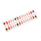 Press-On Nail Set Festive Holiday Reusable & Multiple Sizes