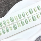 Press-On Nail Set Floral Art Quick Application