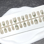 Press-On Nail Set Floral Design Salon-Quality Reusable