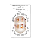 Press-On Nail Set Floral Designs Multiple Sizes