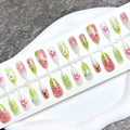 Press-On Nail Set Floral Designs Quick Apply