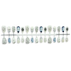 Press-On Nail Set Floral & Gem Designs Easy Application