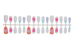 Press-On Nail Set Floral & Gradient Reusable
