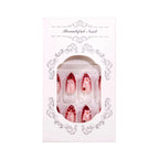 Press-On Nail Set Floral & Ladybug Multiple Sizes