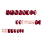 Press-On Nail Set Floral & Sparkle Easy Application
