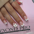 Press-On Nail Set French Tip Reusable & Lightweight