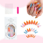 Press-On Nail Set Fruity Motifs Includes Tools