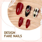 Press-On Nail Set Glamorous & Classic Easy Application