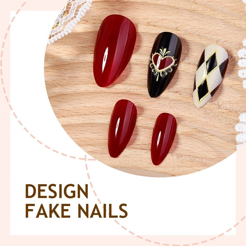 Press-On Nail Set Glamorous & Classic Easy Application