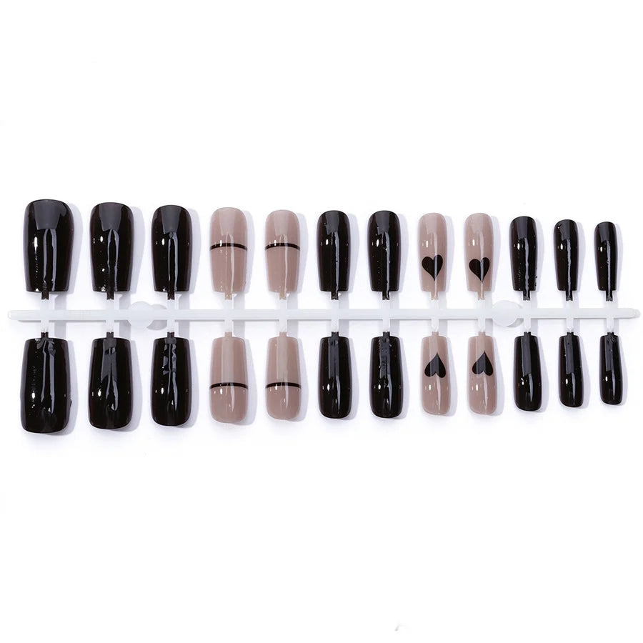 Press-On Nail Set Glossy Reusable & Easy Application