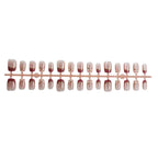 Press-On Nail Set Gradient & Gold Accents Easy Application