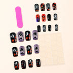 Press-On Nail Set Halloween Designs Reusable & Comfort Fit