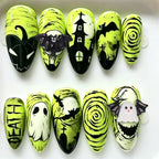 Press-On Nail Set Halloween Designs Reusable Easy To Apply