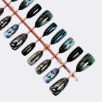 Press-On Nail Set Handcrafted Designs Flexible & Durable