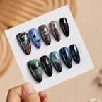 Press-On Nail Set Handcrafted Reusable Easy Apply