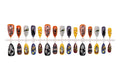 Press-On Nail Set Handmade Spooky Halloween Designs Easy Application