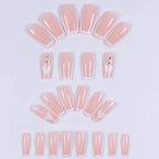 Press-On Nail Set Heart Design Easy Application & Durable Finish