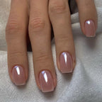 Press-On Nail Set Holographic Finish 24-Piece Chip-Resistant