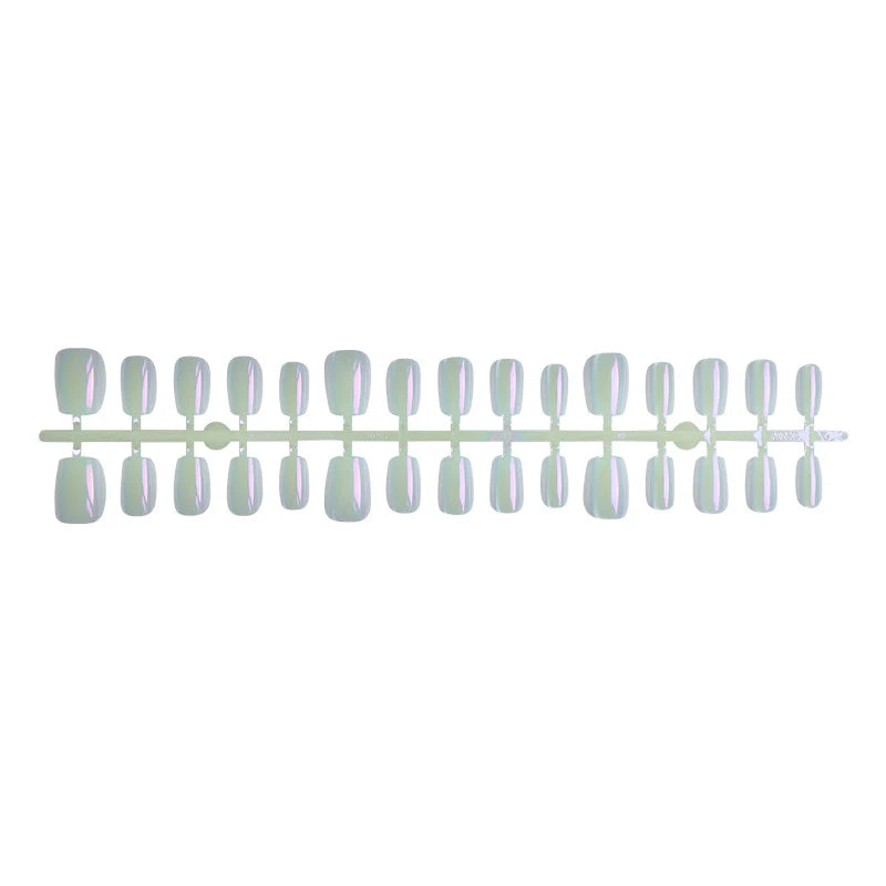 Press-On Nail Set Iridescent Finish Reusable & Durable