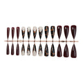 Press-On Nail Set Leopard & Glossy Multiple Sizes