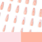 Press-On Nail Set Long Stylish Easy Application