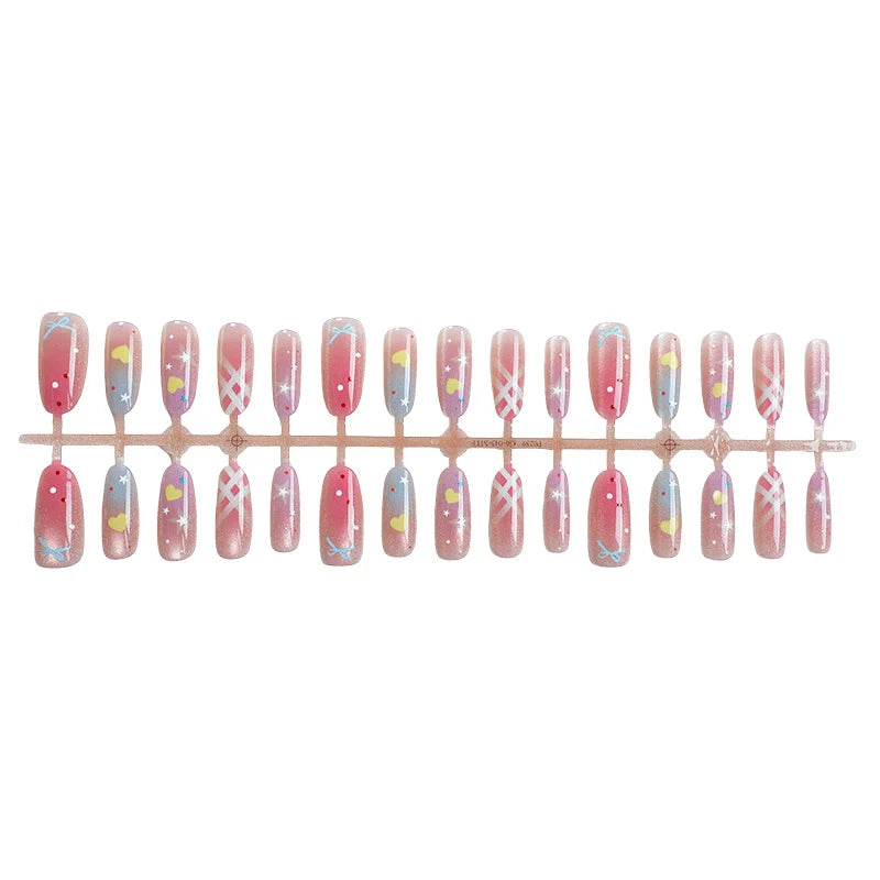 Press-On Nail Set Mixed Designs & Multiple Sizes