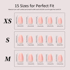 Press-On Nail Set Musical Note Design Easy-Apply & Reusable