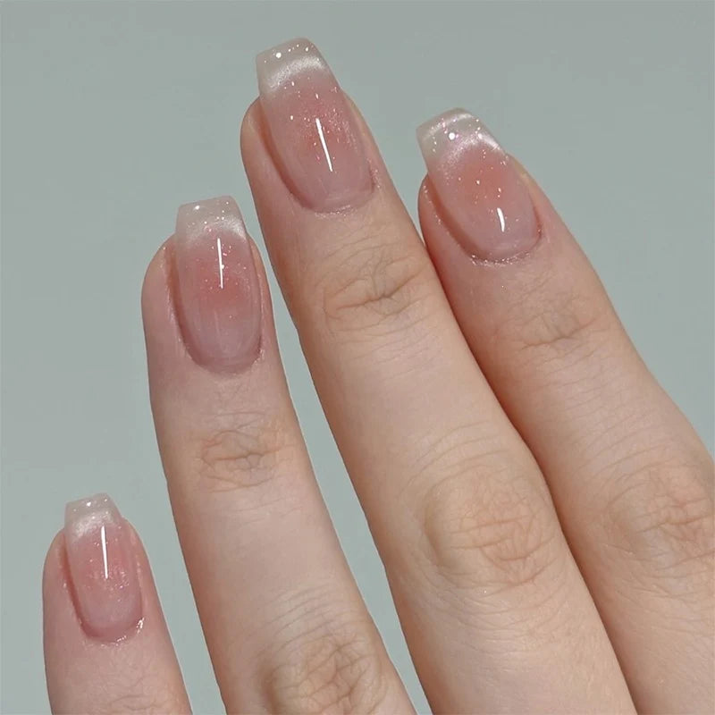 Press-On Nail Set Ombre Design Easy Application Multiple Sizes