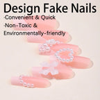 Press-On Nail Set Ombre Gradient Easy Application